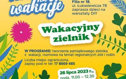 Zdjęcie do Wakacyjny zielnik - warsztaty DIY