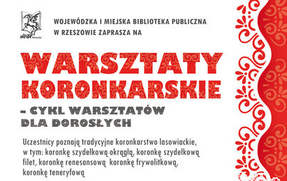 Zdjęcie do Warsztaty koronkarskie dla dorosłych&nbsp;