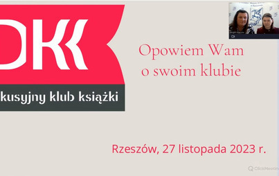 Zdjęcie do Webinarium &bdquo;Opowiem Wam o swoim klubie&rdquo; &ndash; szkolenie online dla moderator&oacute;w DKK w wojew&oacute;dztwie podkarpackim 