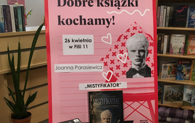 Zdjęcie do Spotkanie DKK w Filii nr 11 WiMBP w Rzeszowie o książce Joanny Parasiewicz &bdquo;Mistyfikator&rdquo;