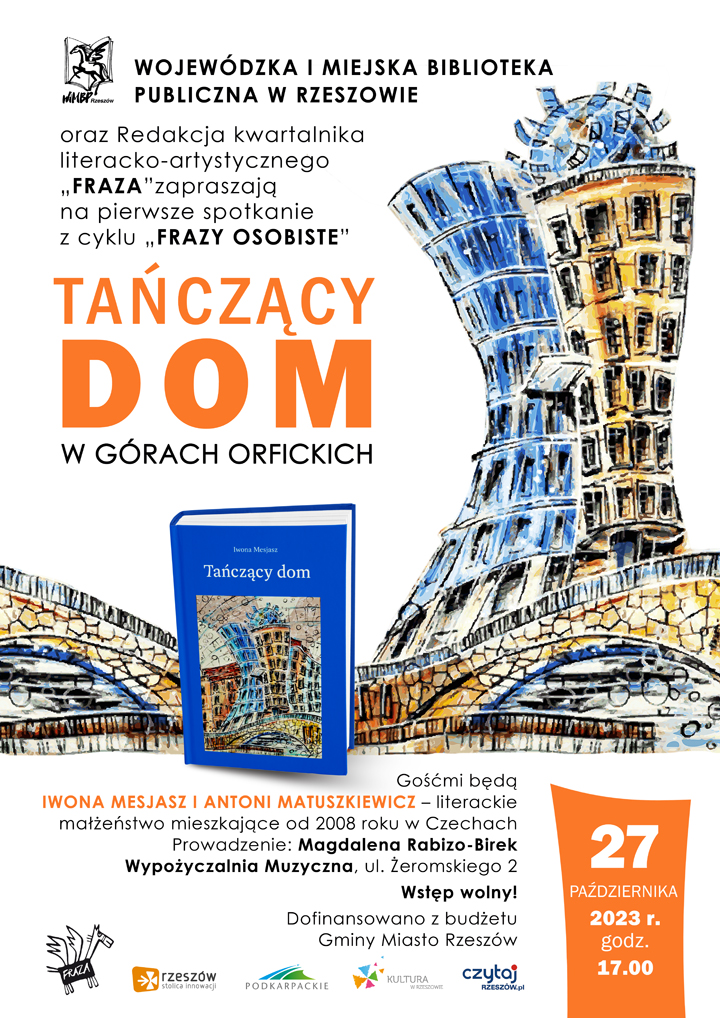 Grafika przedstawiająca tańczący dom w Pradze